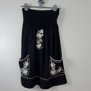 Whisper Black Sleeveless Halter Dress Size L